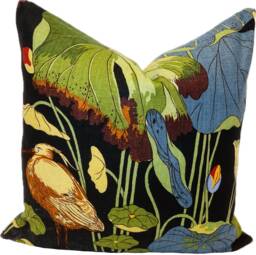 G.p & J Baker Nympheus Teal & Green Double Sided Cushion Cover Pillow - thumbnail 1