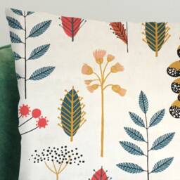 Handmade Scandi Floral Cushion Cover Country Home Decor - thumbnail 2