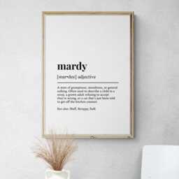 Yorkshire Dialect Funny Definitions Set Of 6 Prints, Slang, Northern Humour Wall Decor - thumbnail 3