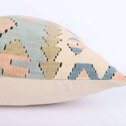 20'' Aztec Kilim Pillow Cover Handwoven Turkish Wool - thumbnail 4