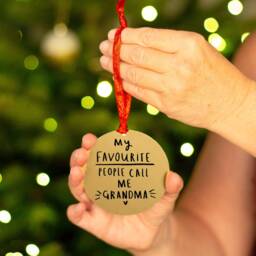 My Favourite People Call Me Grandma Christmas Tree Decoration - thumbnail 2