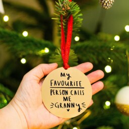 My Favourite People Call Me Grandma Christmas Tree Decoration