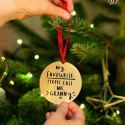 My Favourite People Call Me Grandma Christmas Tree Decoration - thumbnail 3