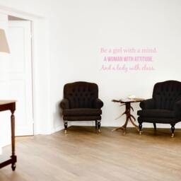 Be A Girl, Woman, & Lady Quote - Wall Decal Custom Vinyl Art Stickers - thumbnail 3