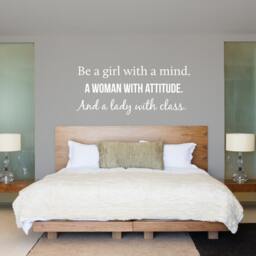 Be A Girl, Woman, & Lady Quote - Wall Decal Custom Vinyl Art Stickers - thumbnail 2