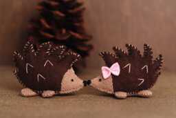 Hedgehog Plush, Woodland Animal Plush Collectible Or For Nursery Decor