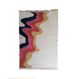 Handwoven Wool Kilim Rug Terra Potta, Natural Dye, Turkish Artistry - thumbnail 2