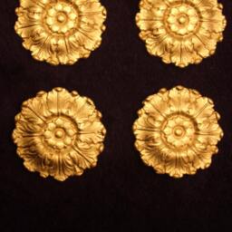 4 Gilt Gold Or White French Style Decorative Wall Furniture Moulding Pediment Plastic Decoration - thumbnail 2