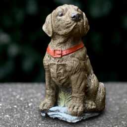 Large Labrador Statue Concrete Dog Sculpture Stone Figurine Memorial Decoration Handmade Art Lover Gift
