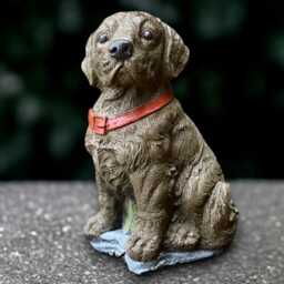 Large Labrador Statue Concrete Dog Sculpture Stone Figurine Memorial Decoration Handmade Art Lover Gift - thumbnail 2