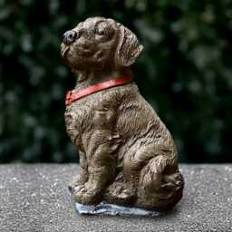 Large Labrador Statue Concrete Dog Sculpture Stone Figurine Memorial Decoration Handmade Art Lover Gift - thumbnail 4