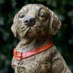 Large Labrador Statue Concrete Dog Sculpture Stone Figurine Memorial Decoration Handmade Art Lover Gift - thumbnail 3
