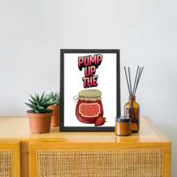 Song Lyric Poster, Pump Up The Jam, Poster Print For Kitchen, Quirky Decor Wall Art - thumbnail 3