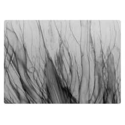 Abstract Streaks Computer Chair Mat, Gray Office Abstraction Vinyl Floor Protector, Protector - thumbnail 2
