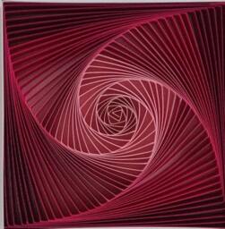 Sacred Geometry Quilling Art Pink 3D Paper Wall Decor - thumbnail 1
