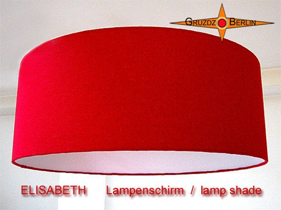 Red Lampshade Elisabeth ??45 cm Silk - image 1