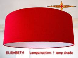 Red Lampshade Elisabeth ??45 cm Silk - thumbnail 1