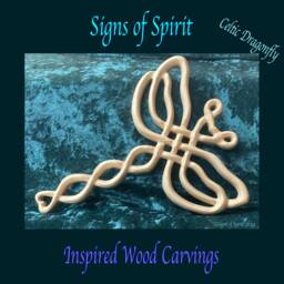 Celtic Dragonfly Wood Carving - Knot Of Transformation, Wisdom, Maturity Water Symbol Shamanic Spirit Animal Wall Hanging - thumbnail 2
