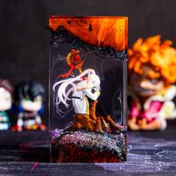 Fern From Frieren Beyond Journey's End Resin Lamp, Anime Diorama Led Night Light, Cute Gift For Fan - thumbnail 3