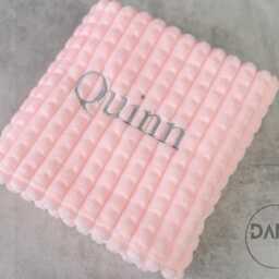 Baby Gift Set With Name - Personalised Blanket & Elephant Comforter Newborn Keepsake Boy Or Girl - thumbnail 4