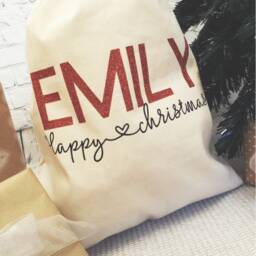 Happy Christmas Personalised Sack, Sack - thumbnail 2
