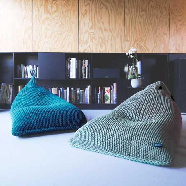 Giant Knitted Bean Bag Chair Washable Pouf Outdoor Chunky Knit Gaming Chair Large Nursery Boho Terrace Lounge Floor Kids Pillow - image 1