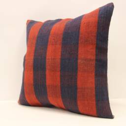 Kilim Pillow, Sofa Pillow Boho Pillow, Handwoven Pillow, 18x18 - 45x45 cm Minimalist Decorative Pillow, Cushion Cover Throw Pillow 4Kbf-511 - thumbnail 3