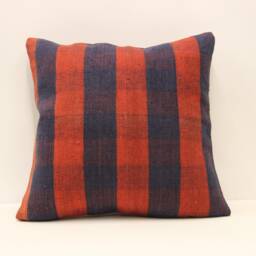 Kilim Pillow, Sofa Pillow Boho Pillow, Handwoven Pillow, 18x18 - 45x45 cm Minimalist Decorative Pillow, Cushion Cover Throw Pillow 4Kbf-511 - thumbnail 1