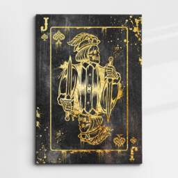 Jack Skull Playing Cards King Ace Love Wife Husband His Hers Son Family, Framed Canvas Wall Art Poster Print, Home Office & Room Decor, Gift - thumbnail 3