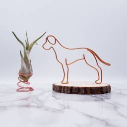 Wire Sculpture Of Great Dane, Pet Portrait, Memorial, Dog, Wire Art, Office Decor, Dog Lover, Desk Accessories, Decor - thumbnail 2