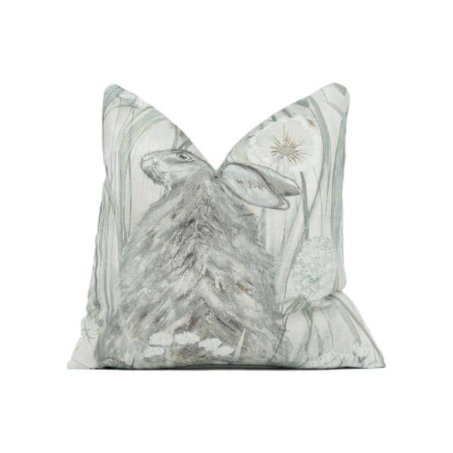 Sanderson - Dune Hares Mist/Pebble Delightful British Winter Seascape Designer Cushion Cover Luxury Throw Pillow Handmade Home Dec - image 1