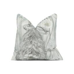 Sanderson - Dune Hares Mist/Pebble Delightful British Winter Seascape Designer Cushion Cover Luxury Throw Pillow Handmade Home Dec - thumbnail 1