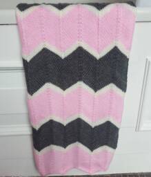 Hand Knitted Baby Blanket - thumbnail 1