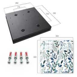 Plant Watercolors Key Cabinet For Home, Blue Industrial Box, Watercolor Flowers & Plants, Nature Lovers - thumbnail 4