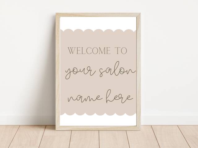 Personalised Welcome To The Salon Print. Beautiful Decor - Print Only - image 1