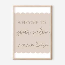 Personalised Welcome To The Salon Print. Beautiful Decor - Print Only - thumbnail 2