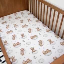 Bear On The Clouds Bedding, Duvet Covers, Fitted Sheets, Kids & Baby Childrens Room Decor, Bedding Pillows - thumbnail 2