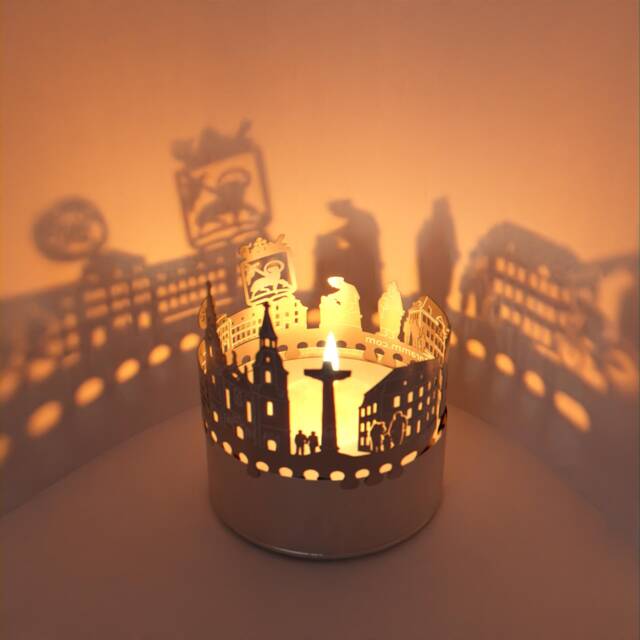 Pr??m Skyline Candle Attachment Historical Shadow Play Souvenir - image 1