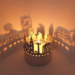 Pr??m Skyline Candle Attachment Historical Shadow Play Souvenir