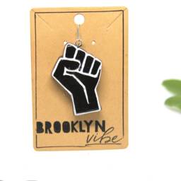 Black Lives Matter Ornament - Resist Fist Christmas Ornament, For The 2020 Resistance - thumbnail 3
