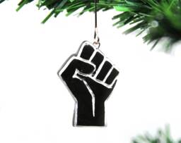 Black Lives Matter Ornament - Resist Fist Christmas Ornament, For The 2020 Resistance - thumbnail 1