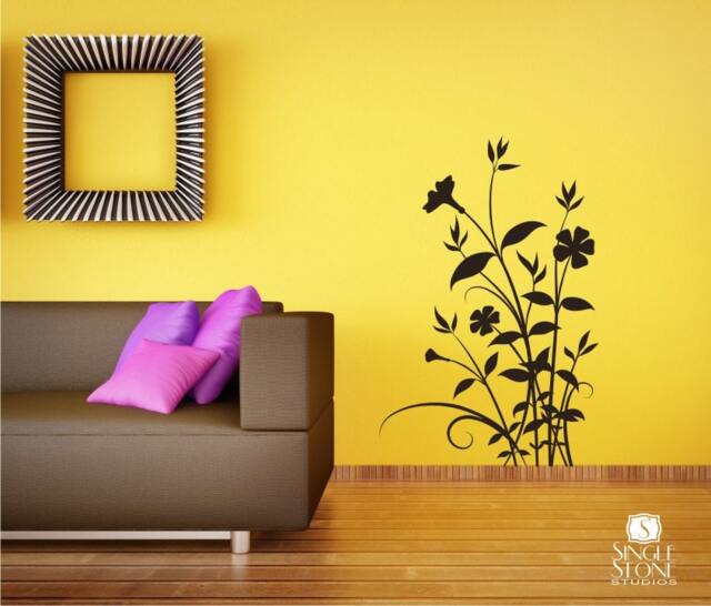 Floral Wall Decal Nature's Bouquet - Vinyl Text Words Stickers Art Custom Home Decor - image 1