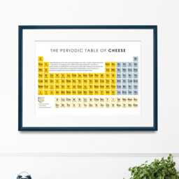 Funny Cheese Kitchen Home Decor Wall Art Gift - A4 Periodic Table Lover Print Birthday, Housewarming, Christmas For Him Or Her - thumbnail 3