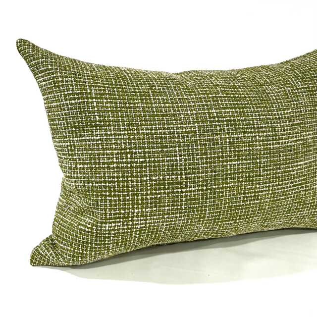 Green Tweed Throw Pillow Cover Upholstery Fabric Spring Decor Pillowcase Square & Lumbar - image 1