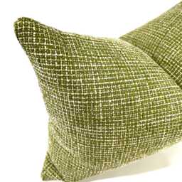 Green Tweed Throw Pillow Cover Upholstery Fabric Spring Decor Pillowcase Square & Lumbar - thumbnail 3