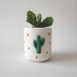 Handmade Concrete Succulent Planter, Cactus Decor, Minimalist Decor
