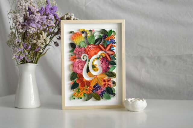 Ek Onkar Quilled Paper Artwork, Sikh Craft, Wedding Gift, Ik Omkar Wall Art, Punjabi Art, Spiritual Home D??cor - image 1