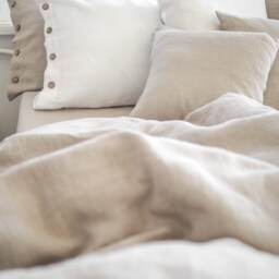 Natural Linen Duvet Cover - 100% Stonewashed Linen, Eco-Friendly Bedding - thumbnail 3