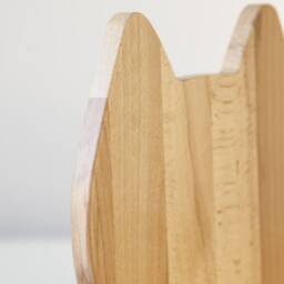 Beech Wood Kids Table & Chair Set, Cat & Bear Design - thumbnail 3