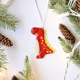 Dinosaur Christmas Tree Ornament - thumbnail 2